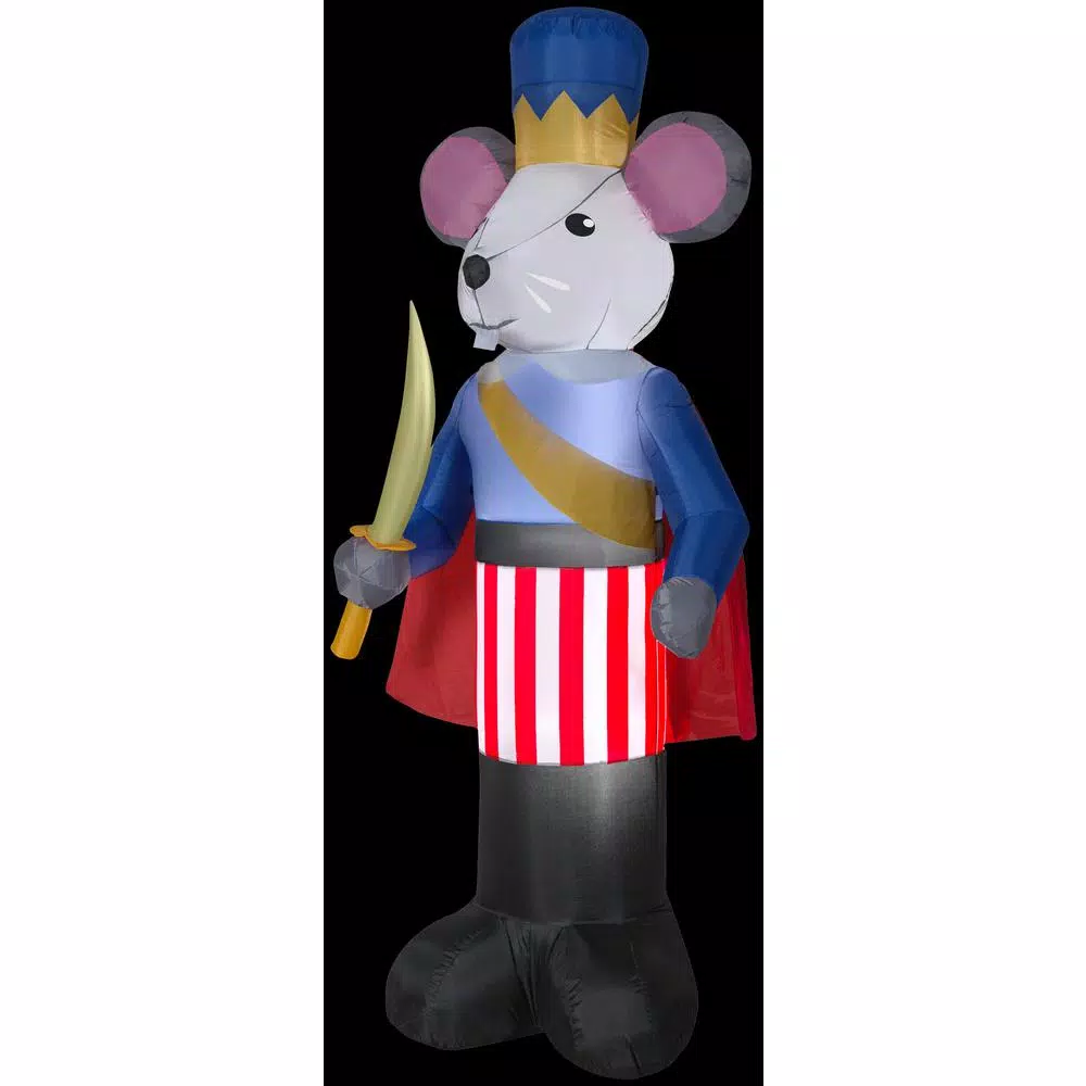 Airblown 7 Ft. Inflatable Christmas Airblown Nutcracker Mouse King 3 Airblown 7 Ft. Inflatable Christmas Airblown Nutcracker Mouse King