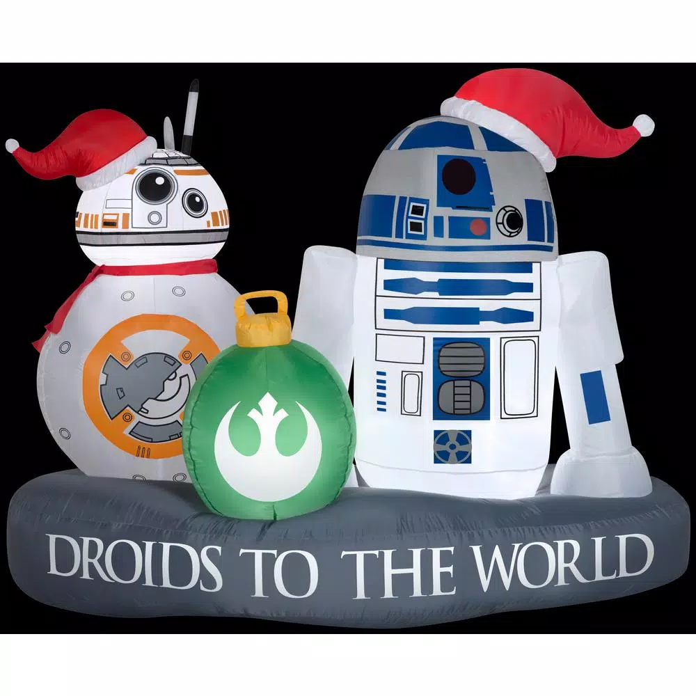 Airblown 5 Ft. W Inflatable Christmas Airblown Stylized R2-D2 BB-8 Driod Star Wars 3 Airblown 5 Ft. W Inflatable Christmas Airblown Stylized R2-D2 BB-8 Driod Star Wars