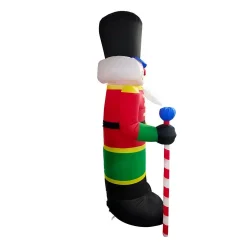 ALEKO 96 In. Christmas Inflatable Nutcracker With UL Certified Blower And LED Lights 12 ALEKO 96 In. Christmas Inflatable Nutcracker With UL Certified Blower And LED Lights -Alpine Corporation Shop aleko christmas inflatables chid001 hd 1f 1000