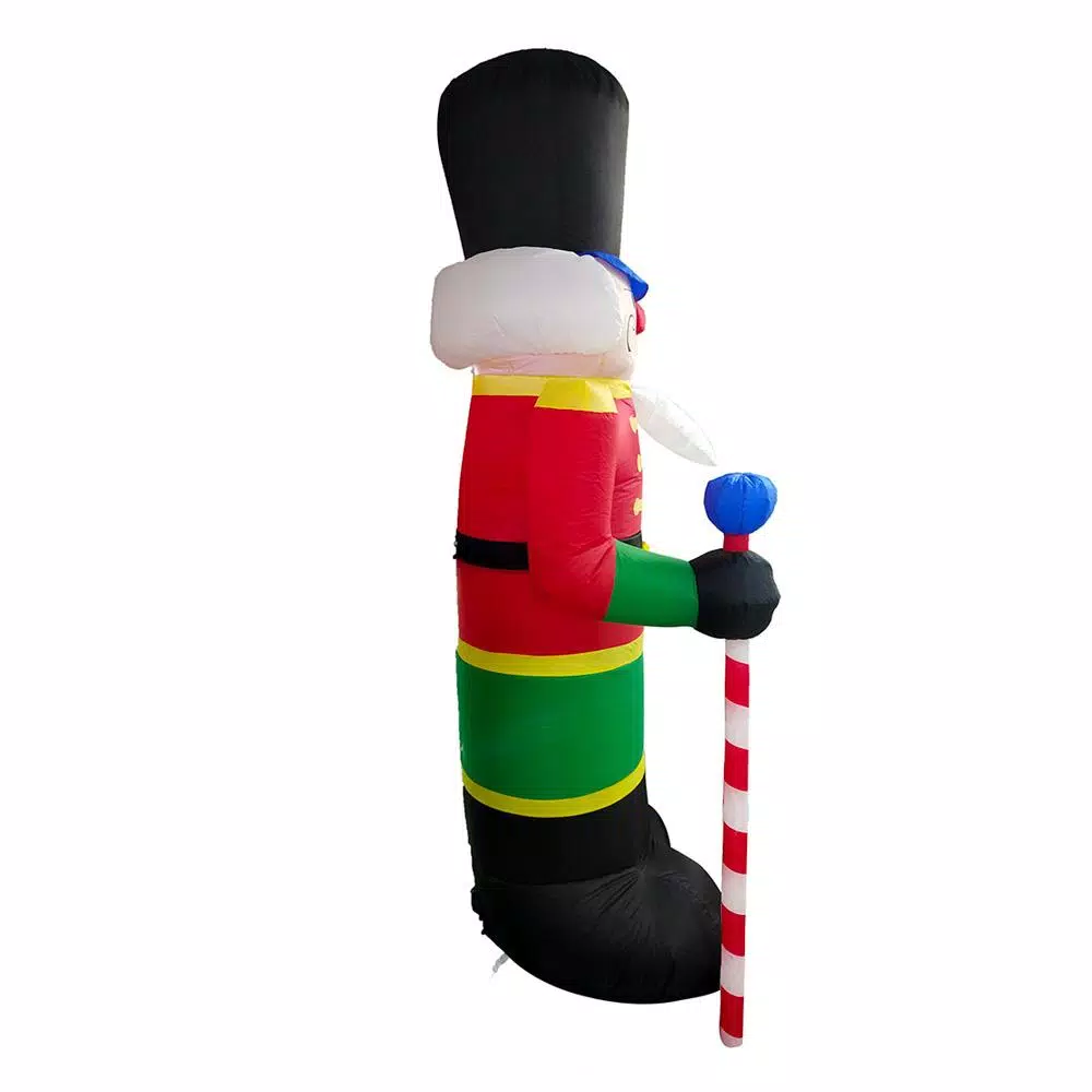 ALEKO 96 In. Christmas Inflatable Nutcracker With UL Certified Blower And LED Lights 6 ALEKO 96 In. Christmas Inflatable Nutcracker With UL Certified Blower And LED Lights - Image 4