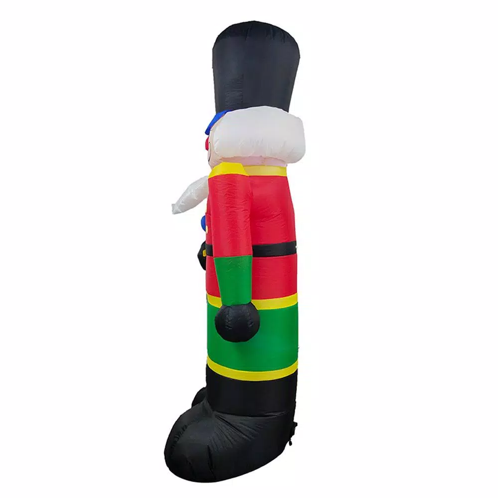 ALEKO 96 In. Christmas Inflatable Nutcracker With UL Certified Blower And LED Lights 7 ALEKO 96 In. Christmas Inflatable Nutcracker With UL Certified Blower And LED Lights - Image 5