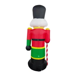 ALEKO 96 In. Christmas Inflatable Nutcracker With UL Certified Blower And LED Lights 14 ALEKO 96 In. Christmas Inflatable Nutcracker With UL Certified Blower And LED Lights -Alpine Corporation Shop aleko christmas inflatables chid001 hd fa 1000