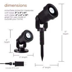 Alpine Corporation Christmas Rotating Projection With White LED Lights, Snowflake Design -Alpine Corporation Shop alpine corporation christmas light projectors maw102bb tm 40 1000