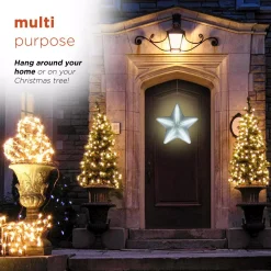 Alpine Corporation 19 In. Tall Christmas 3D Hanging Star Ornament Decoration With LED Lights 19 Alpine Corporation 19 In. Tall Christmas 3D Hanging Star Ornament Decoration With LED Lights -Alpine Corporation Shop alpine corporation christmas ornaments cfy108 77 1000