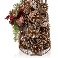 Alpine Corporation 20 In. Tall Rustic Pinecone Christmas Tree Decor -Alpine Corporation Shop alpine corporation christmas ornaments cim304hh l 4f 1000