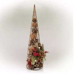 Alpine Corporation 20 In. Tall Rustic Pinecone Christmas Tree Decor -Alpine Corporation Shop alpine corporation christmas ornaments cim304hh l c3 1000