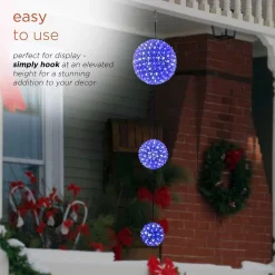 Alpine Corporation 37 In. Tall 3-Tier Christmas Ornaments With Chasing Blue And White LED Lights 15 Alpine Corporation 37 In. Tall 3-Tier Christmas Ornaments With Chasing Blue And White LED Lights -Alpine Corporation Shop alpine corporation christmas ornaments cor164 1d 1000