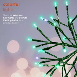 Alpine Corporation 10 In. Tall Christmas Twig Snowflake Ornament With LED Lights, Green 16 Alpine Corporation 10 In. Tall Christmas Twig Snowflake Ornament With LED Lights, Green -Alpine Corporation Shop alpine corporation christmas ornaments crd100s gn 77 1000