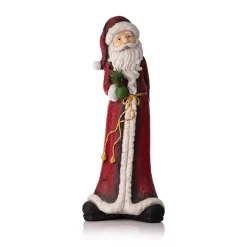 Alpine Corporation 28 In. Christmas Tall Skinny Santa Statuary