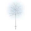 Alpine Corporation 58 In. Tall Frosty Christmas Snowflake Tree With Cool White LED Lights -Alpine Corporation Shop alpine corporation outdoor christmas trees lan252l 64 1000