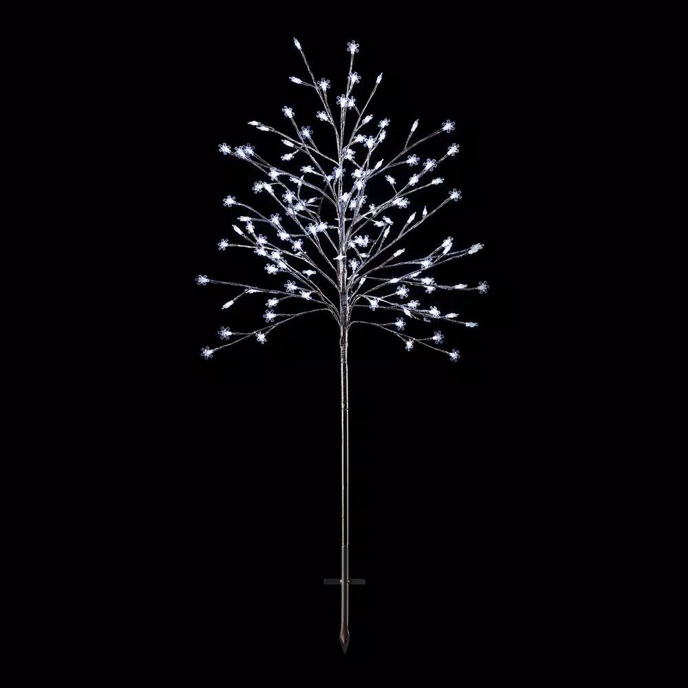 Alpine Corporation 58 In. Tall Frosty Christmas Snowflake Tree With Cool White LED Lights 8 Alpine Corporation 58 In. Tall Frosty Christmas Snowflake Tree With Cool White LED Lights - Image 6