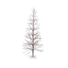 Alpine Corporation Indoor/Outdoor Artificial Flocked Christmas Tree With Warm White LED Lights, Brown -Alpine Corporation Shop alpine corporation pre lit christmas trees bys146l ww 64 1000