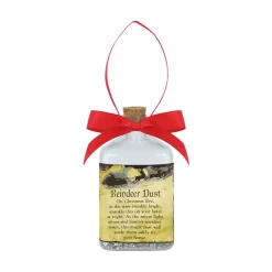 Amscan 4 In. X 2 In. X 1.25 In. Christmas Reindeer Dust Ornament (2-Pack)