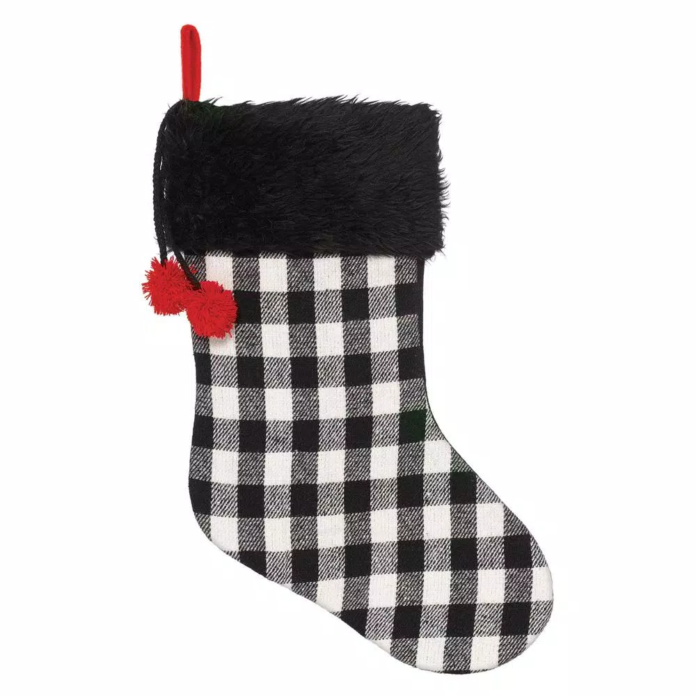 Amscan 18 In. Fabric Christmas Buffalo Plaid Deluxe Stockings (2-Pack) 3 Amscan 18 In. Fabric Christmas Buffalo Plaid Deluxe Stockings (2-Pack)
