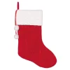 Amscan 18 In. Fabric Cable Knit Deluxe Christmas Stockings (2-Pack) -Alpine Corporation Shop amscan christmas stockings 3901332 64 1000