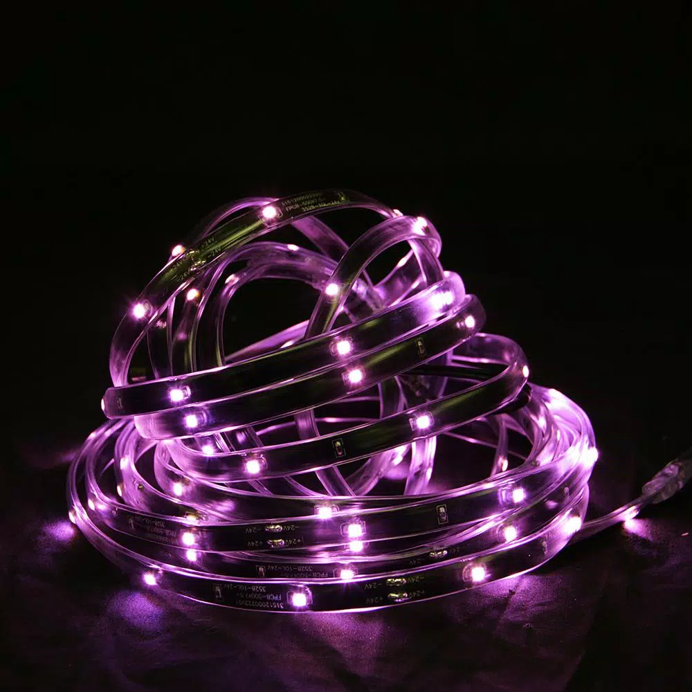 CC Christmas Decor 18 Ft. 72-Light Pink LED Outdoor Christmas Linear Tape Lighting With Black Finish 3 CC Christmas Decor 18 Ft. 72-Light Pink LED Outdoor Christmas Linear Tape Lighting With Black Finish