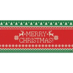 My Door Decor 7 Ft. X 16 Ft. Merry Christmas Ugly Christmas Sweater Christmas Garage Door Decor Mural For Double Car Garage