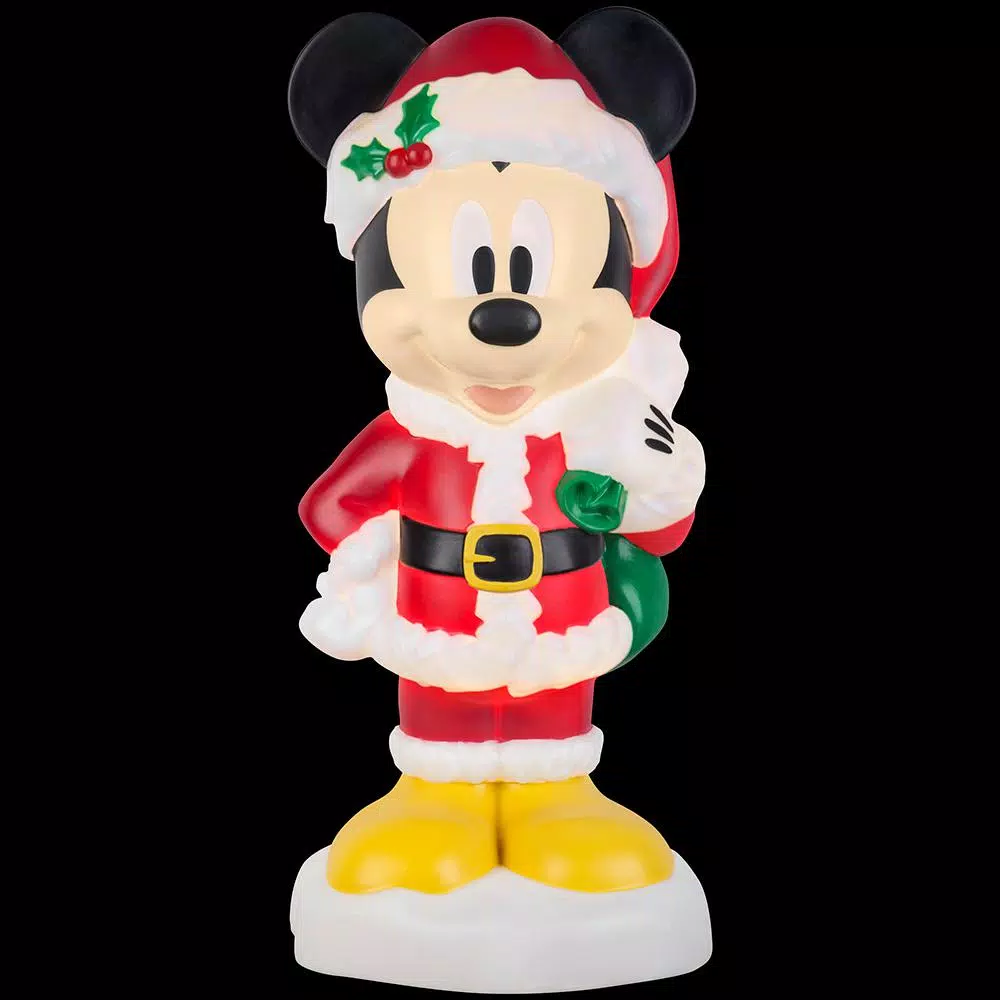 Gemmy 2 Ft. Tall White Lighted Christmas Outdoor Decor-Mickey With Gifts-Disney 4 Gemmy 2 Ft. Tall White Lighted Christmas Outdoor Decor-Mickey With Gifts-Disney - Image 2