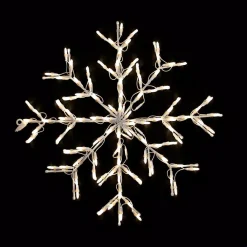 HOLIDYNAMICS HOLIDAY LIGHTING SOLUTIONS 24 In. Classic White Holidynamics Christmas LED Snowflake With Lighted