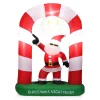 Costway 7.5 Ft. Christmas Inflatable Lighted Santa Claus Stand On Archway Yard Decoration 2 Costway 7.5 Ft. Christmas Inflatable Lighted Santa Claus Stand On Archway Yard Decoration -Alpine Corporation Shop costway christmas inflatables cm22883us 64 1000