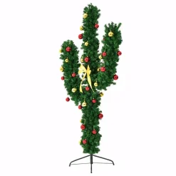 Costway 7 Ft. Pre-Lit Cactus Artificial Christmas Tree With LED Lights And Ball Ornaments 14 Costway 7 Ft. Pre-Lit Cactus Artificial Christmas Tree With LED Lights And Ball Ornaments -Alpine Corporation Shop costway pre lit christmas trees cm20646 1f 1000