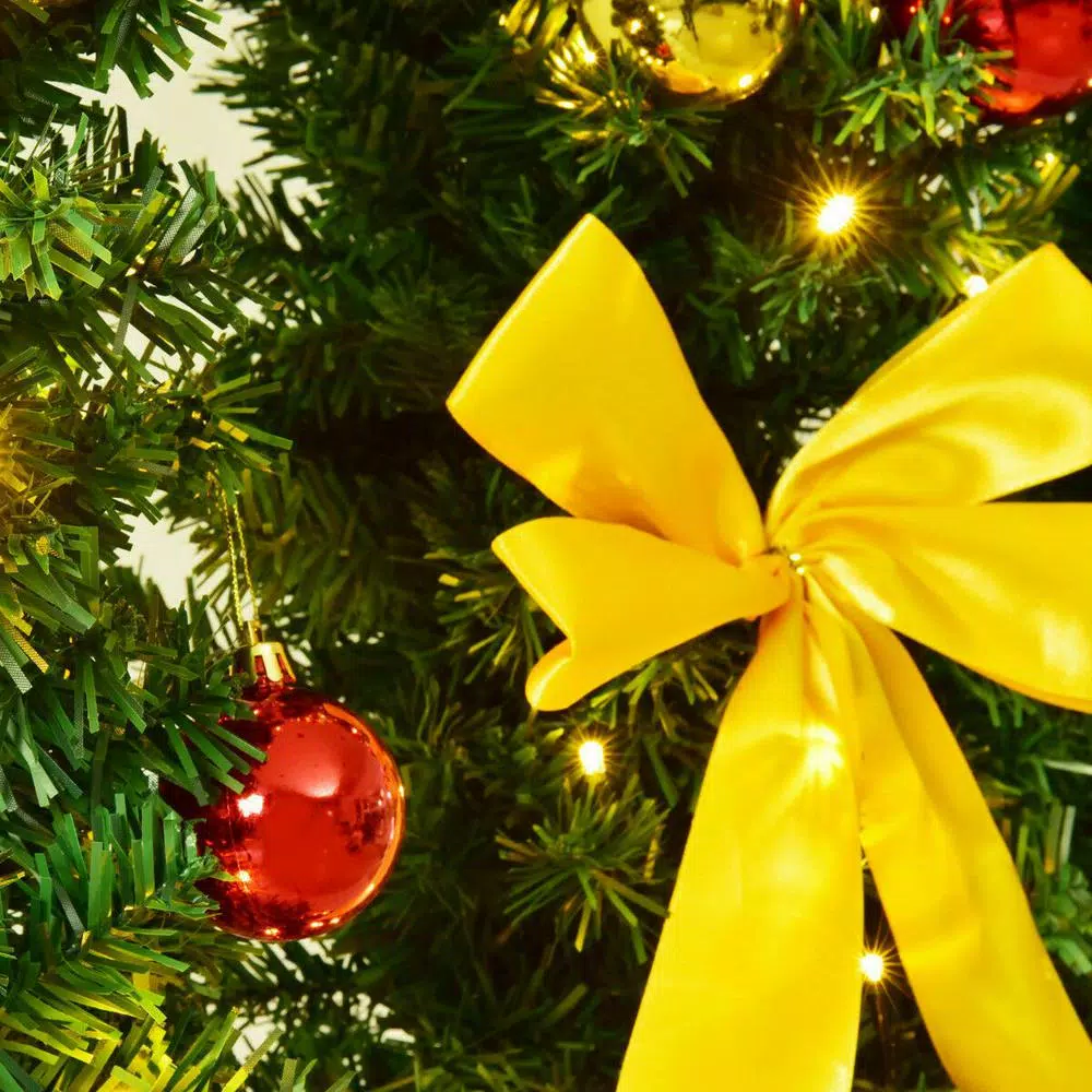 Costway 7 Ft. Pre-Lit Cactus Artificial Christmas Tree With LED Lights And Ball Ornaments 8 Costway 7 Ft. Pre-Lit Cactus Artificial Christmas Tree With LED Lights And Ball Ornaments - Image 6