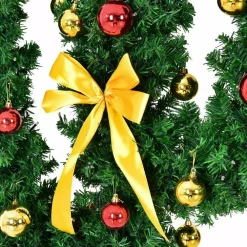 Costway 7 Ft. Pre-Lit Cactus Artificial Christmas Tree With LED Lights And Ball Ornaments 16 Costway 7 Ft. Pre-Lit Cactus Artificial Christmas Tree With LED Lights And Ball Ornaments -Alpine Corporation Shop costway pre lit christmas trees cm20646 fa 1000