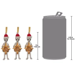 Design Toscano 3 In. Wiseman Star Christmas Alien Holiday Ornament (3-Piece) -Alpine Corporation Shop design toscano christmas ornaments qs329057 fa 1000