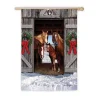 Evergreen 18 In. X 12.5 In. Horse Family Christmas Garden Suede Flag -Alpine Corporation Shop evergreen christmas flags 14s8213 64 1000