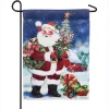 Evergreen 18 In. X 12.5 In. Christmas Barn Santa Garden Suede Flag 2 Evergreen 18 In. X 12.5 In. Christmas Barn Santa Garden Suede Flag -Alpine Corporation Shop evergreen christmas flags 14s8708 64 1000