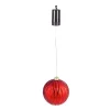 Evergreen 6 In. Red Shatterproof LED Ball Outdoor Safe Battery Operated Christmas Ornament