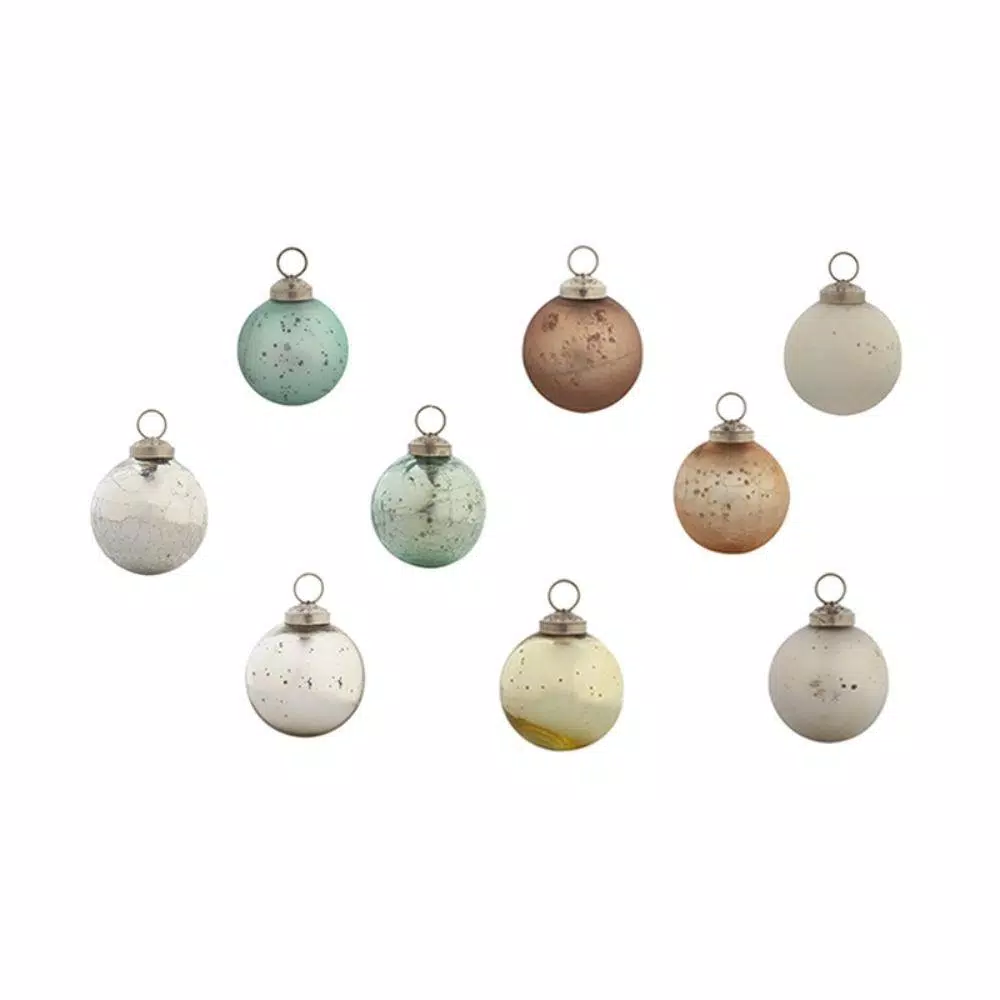 Evergreen 2-1/2 In. Chic Round Mint Collection Christmas Ornaments (48-Pack) 3 Evergreen 2-1/2 In. Chic Round Mint Collection Christmas Ornaments (48-Pack)