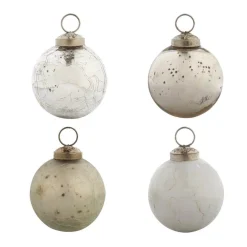 Evergreen 2-1/2 In. Chic Round Christmas Ornaments (12-Pack)