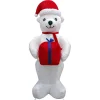 Fraser Hill Farm 8 Ft. Pre-Lit Plush Polar Bear Christmas Inflatable -Alpine Corporation Shop fraser hill farm christmas inflatables fhfinplrbr08 1l 64 1000