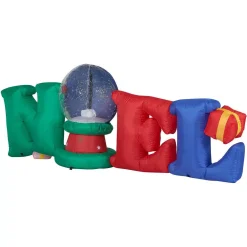 Fraser Hill Farm 8 Ft. NOEL Snow Globe Christmas Inflatable With Lights -Alpine Corporation Shop fraser hill farm christmas inflatables fhfnoel081 l 66 1000