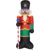Fraser Hill Farm 10 Ft. Nutcracker Christmas Inflatable With Lights 1 Fraser Hill Farm 10 Ft. Nutcracker Christmas Inflatable With Lights -Alpine Corporation Shop fraser hill farm christmas inflatables fhfnutcrk201 l 64 1000