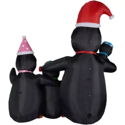 Fraser Hill Farm 10 Ft. Penguin Family Christmas Inflatable With Lights -Alpine Corporation Shop fraser hill farm christmas inflatables fhfpengnf101 l 66 1000