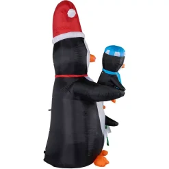 Fraser Hill Farm 10 Ft. Penguin Family Christmas Inflatable With Lights -Alpine Corporation Shop fraser hill farm christmas inflatables fhfpengnf101 l c3 1000
