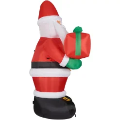 Fraser Hill Farm 10 Ft. Santa Claus With Gift Bag Christmas Inflatable With Lights -Alpine Corporation Shop fraser hill farm christmas inflatables fhfsanta102 l 1f 1000
