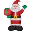 Fraser Hill Farm 10 Ft. Santa Claus With Gift Bag Christmas Inflatable With Lights 1 Fraser Hill Farm 10 Ft. Santa Claus With Gift Bag Christmas Inflatable With Lights -Alpine Corporation Shop fraser hill farm christmas inflatables fhfsanta102 l 64 1000