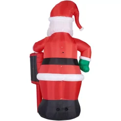 Fraser Hill Farm 10 Ft. Santa Claus With Sign Christmas Inflatable With Lights 18 Fraser Hill Farm 10 Ft. Santa Claus With Sign Christmas Inflatable With Lights -Alpine Corporation Shop fraser hill farm christmas inflatables fhfsanta105 l 77 1000