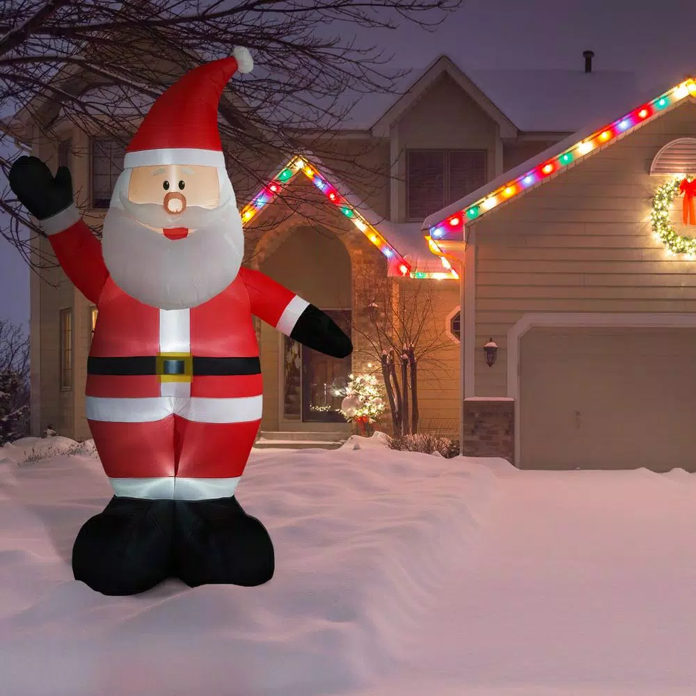 Fraser Hill Farm 12 Ft. Santa Christmas Inflatable 10 Fraser Hill Farm 12 Ft. Santa Christmas Inflatable - Image 8