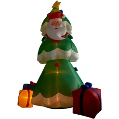 Fraser Hill Farm 20 Ft. Christmas Tree With Santa And Gifts Inflatable With Lights 17 Fraser Hill Farm 20 Ft. Christmas Tree With Santa And Gifts Inflatable With Lights -Alpine Corporation Shop fraser hill farm christmas inflatables fhftree201 l 1d 1000