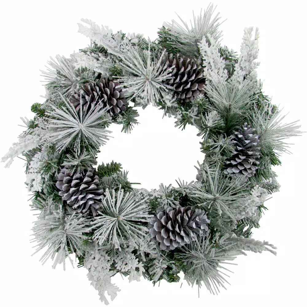 Fraser Hill Farm 24 In. Artificial Christmas Wreath With Oversized Pinecones 3 Fraser Hill Farm 24 In. Artificial Christmas Wreath With Oversized Pinecones