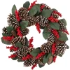 Fraser Hill Farm 24 In. Artificial Christmas Wreath With Red Berries And Pinecones 1 Fraser Hill Farm 24 In. Artificial Christmas Wreath With Red Berries And Pinecones -Alpine Corporation Shop fraser hill farm christmas wreaths ff024chwr017 0gr 64 1000