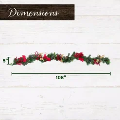 Fraser Hill Farm 24 In. Artificial Christmas Wreath With Garland, Pinecones, Bows, And Berries 11 Fraser Hill Farm 24 In. Artificial Christmas Wreath With Garland, Pinecones, Bows, And Berries -Alpine Corporation Shop fraser hill farm christmas wreaths ffch003set 0red a0 1000