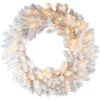 Fraser Hill Farm 2.5 Ft. Icy Fir Christmas Wreath Arrangement With Cool White LED Twinkle Lights -Alpine Corporation Shop fraser hill farm christmas wreaths ffif030w 1wh 64 1000