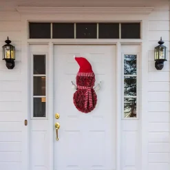 Fraser Hill Farm 25 In. Artificial Christmas Snowman Wreath With Hat And Striped Scarf 10 Fraser Hill Farm 25 In. Artificial Christmas Snowman Wreath With Hat And Striped Scarf -Alpine Corporation Shop fraser hill farm christmas wreaths fhfsnmnwreath025 red1 a0 1000