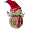 Fraser Hill Farm 25 In. Artificial Christmas Snowman Wreath With Red Hat And Striped Scarf -Alpine Corporation Shop fraser hill farm christmas wreaths fhfsnmnwreath025 wht1 64 1000
