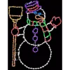 Fraser Hill Farm 57 In. Christmas Snowman Holding Broom With LED Lights 1 Fraser Hill Farm 57 In. Christmas Snowman Holding Broom With LED Lights -Alpine Corporation Shop fraser hill farm christmas yard decorations ffchled057 snm0 mlt 64 1000